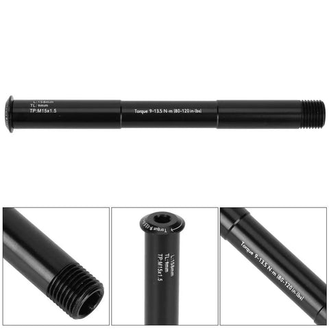 Heavy Duty 15 X 110mm Thru Axle Replacement For Mountain Bike Front Forks, forged aluminum, designed for strength and compatibility.