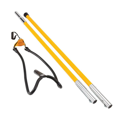 Big Shot Launcher Set With 2 Four Foot Poles, Head, Rubber Tubing And Pouch, Individually Boxed For Easy Setup