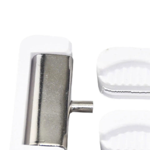 Shock Absorbing Mats For Sewing Machines With Lock Stitch Head Pads Easy Install Metal Spare Parts To Protect Your Sewing Head Durable Pad Set For Pros, white 5 cm x 2 cm pad close-up