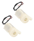 Two DC 3 To 5V Micro Submersible Mini Water Pumps for Aquariums Fish Tanks Ponds Fountains Hydroponics Garden Two Pack White