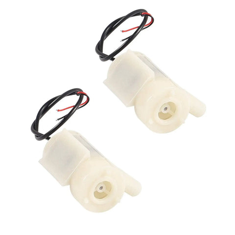 Two DC 3 To 5V Micro Submersible Mini Water Pumps for Aquariums Fish Tanks Ponds Fountains Hydroponics Garden Two Pack White