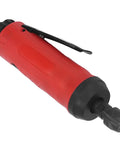 Smooth Operator 18000Rpm Air Die Grinder Pneumatic Grinding Machine With Muffler And Rock Solid Zinc Alloy Body featuring ergonomic red grip.