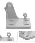 Built Tough Refrigerator Door Hinge Replacement Pair With Failproof Antidrop Safety Design For Universal Freezer Cold Storage Cooler and Walk In Commercial Repair Projects At Home Or Business, gray metal hinge with sliding pins.