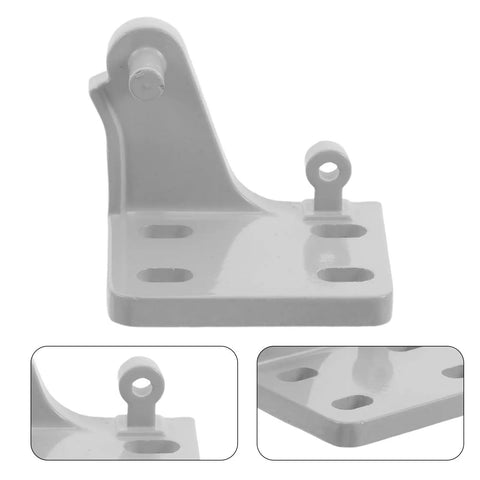 Built Tough Refrigerator Door Hinge Replacement Pair With Failproof Antidrop Safety Design For Universal Freezer Cold Storage Cooler and Walk In Commercial Repair Projects At Home Or Business, gray metal hinge with sliding pins.