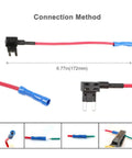 12V Car Add A Circuit Fuse Tap Adapter 15A Blade Fuse Holder 5 Pack Quick Install ATO ATT Mini Tap For Auto Electrical Wiring