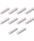 Ceramic insulation tubes, twin-bore, 1mm dia, alumina porcelain, for heating elements, 10 pcs