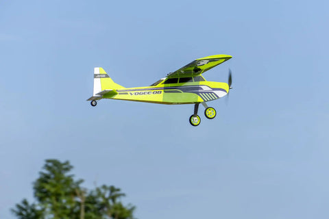 Balsa Wood RC Plane Kit With 32 Inch Wingspan Laser Cut Unassembled Training Aircraft For Adults flying on a clear day
