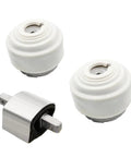 Dope Hydraulic Engine And Transmission Mount 3 Piece Kit Direct Replacement For Mercedes Sl500 Cl500 E500 Auto Transmission showing two white motor mounts and one metal support.