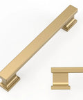 10 Pack Champagne Bronze Cabinet Pulls 5 Inch Hole Center For Kitchen Cabinets Hardware Brushed Brass Gold Drawer Handles