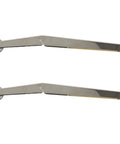 Two Pack Heavy Duty Lid Support Hinges With Soft Close And Hydraulic Damping, 200N Gas Strut Hinges In Iron Finish, side view