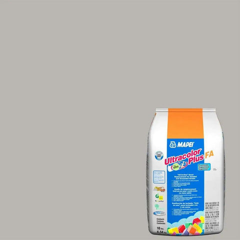 Ultracolor Plus FA Powder Grout 10 Lb Bag Cobblestone with DropEffect Technology, visible on gray background
