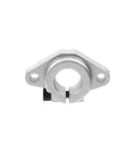 Four Pack SHF16 Linear Motion Rail Supports For 16mm Diameter Guides, steel bracket with mounting holes front view