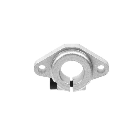 Four Pack SHF16 Linear Motion Rail Supports For 16mm Diameter Guides, steel bracket with mounting holes front view