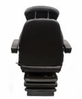 Beefed Up Heavy Duty Tractor Seat With Mechanical Suspension Adjustable Armrests And Three Height Positions front view