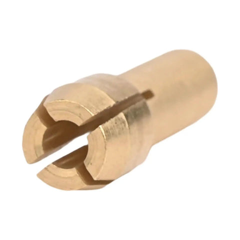 Close-up of Top Tier 4 Sets Mini Drill Collet Brass Chucks Adapter Rotary Tool 4.2mm Shank for electric grinders.