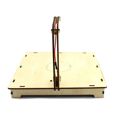 Front view of Electric Foam Cutter Table For Pro Grade Foam Crafting With Adjustable Temperature Hot Wire, beige color.