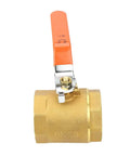 Old School Rugged Brass Ball Valve For Water Oil And Gas Lines With Smooth Quarter Turn Handle and No Frills Corrosion Resistance