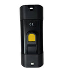 No Sweat Gb-T To Type-2 Ev Charging Adapter 32-Amp 3-Phase Ac Evse Charger with yellow button, IP54 waterproof, black housing.