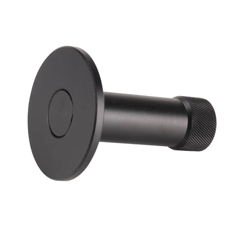 Built Tough Aluminum Prism Pole Shoe With Flat End For Precise Readings, wide base, S Style fit, five eighths inch thread.
