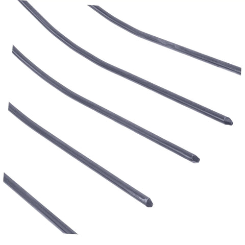 Close-up of iron tines of a Handheld Manure Fork For Farming And Outdoor Work Durable Iron Pitch Fork For Grass Maintenance And Manure Handling A Real Go To Farm Tool For Farmland Garden And Yard Cleanup.