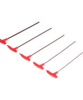 Rock Solid T Handle Hex Wrench Set 5Pcs With Flat Heads S2 Alloy Steel Torque Tool For Tight Spaces Heavy Duty Mechanical Repair And Screw Driving Kit 3mm To 8mm Sizes, 5 red T-handle hex wrenches