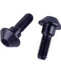 Titanium M6x20mm Allen Head Brake Disc Bolts for Suzuki GSXR and Yamaha R1 R6 YZF 6 Pack Black Finish TC4 Titanium Alloy