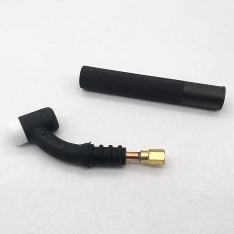 Flexible Tig Welding Torch Head 17f 150 Amp, Air Cooled Replacement Part, bendable for tight welding spaces, shown on white background