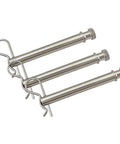 3 Pack Stainless Steel R Clip Hitch Pin Retainer Kit For TS10033B TS10048B TS35100B shown in angled view