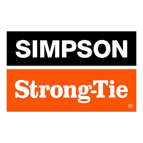 Logo of Simpson Strong-Tie, manufacturer of FB24Z ZMAX Galvanized Fence Rail Bracket For 2x4 Slotted Rails, 20-Gauge Steel