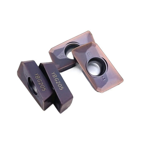 Grab These 10 Piece APMT160408 YBG205 Indexable Carbide Lathe Tools That Rock On Steel And Stainless For Serious Machining Action, inserts view.