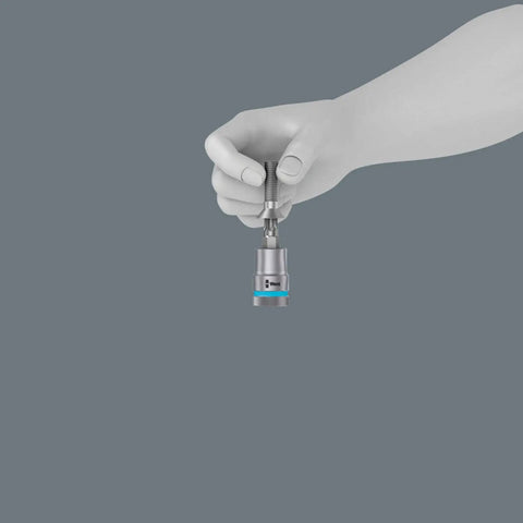 Hand holding a socket from Torx HF Zyklop One-Half Inch Drive Bit Socket Set, Nine-Piece With Holding Function In Rugged Textile Case