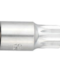 Close-up of Three Eighths Inch Drive Gearbox Oil Drain Tool Set For M16 H17 S8 S10 Sump Drain Socket; silver metal construction.
