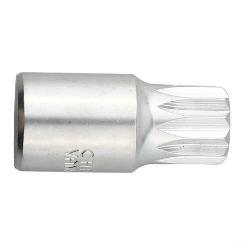 Close-up of Three Eighths Inch Drive Gearbox Oil Drain Tool Set For M16 H17 S8 S10 Sump Drain Socket; silver metal construction.