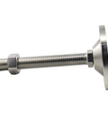 Close-up of Stainless Steel Heavy Duty Adjustable Foot With Swivel Base For Lathe Legs Glide, Rust Resistant Screw In Leg Stopper
