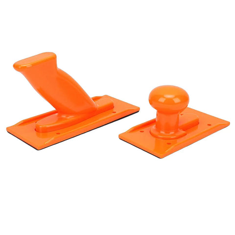 2 Pack ABS Push Block For Woodworking Non Slip Safety Grip For Table Saw Jointer Router Bandsaw Orange High Visibility