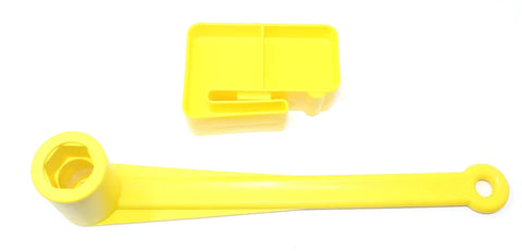 Yellow Boat Propeller Wrench and Stop Block Kit One and One Sixteenth Inch Nut Non-Corrosive Durability Made in USA
