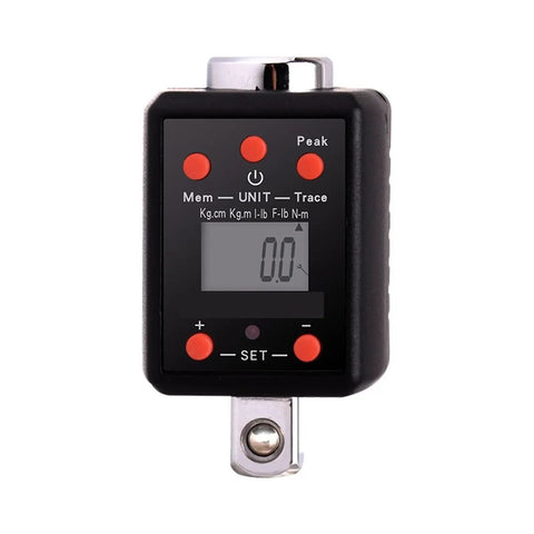 Digital Torque Meter Adapter High Precision Electronic Torque Wrench Tester 1.5-1000Nm Mini Manipulator Tool For Ratchet Adjustment Quick Snap On Calibration Gauge For Tight Spaces Pro Mechanic Gear