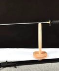 Dope Non Sharpened Aluminum Steel Katana Sword For Practice Laido Japanese Samurai Style Full Tang Blunt Blade Bushido Training sword on stand