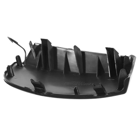 Black plastic interior of Front Bumper Tow Hook Eye Cover Black For 2019 2023 Nissan Murano Direct Fit Replacement Part Easy Install
