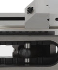 Detailed view of Dead Nuts Precise 2 Inch Fast Moving Machine Vise showcasing quality alloy steel and sliding jaws.