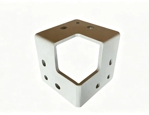 Heavy Duty 6 Inch Corner Welding Square Rock Solid Steel Fabrication Jig With Dead On Alignment, white angle view.