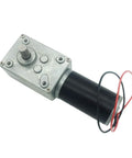 12V DC Worm Gear Motor 40RPM 40kgcm Torque Self Locking 1 To 200 Gear Ratio 8mm Shaft, side view