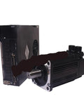 80ST-M01330 220V AC servo motor with drive module; black aluminum housing, exposed shaft