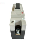 Rugged Heavy Duty DC 1P MCCB Circuit Breaker Rated At 400 Amps For Rooftop Solar And RV Batteries And Smart Auto Shutoff Switch front view showing switch and terminals