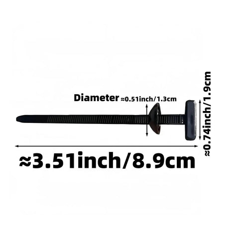 Image of 30 Pack Heavy Duty Self Locking Nylon Cable Ties Zip Ties With UV Resistant Buckles, size 3.51x0.74x0.51 inches.