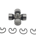No Sweat Universal Joint And Cross Bearing Kit Fits 35 Series 1340 Drivelines 1 25 Inch Caps, heavy-duty cross joint with retaining clips.
