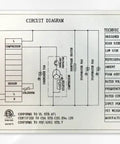 Circuit diagram for Heavy Duty Commercial Workhorse Food Prep Table Refrigerator With Three Door Stainless Steel Mega Top, 17 Cubic Feet.