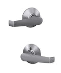 Elan Door Lever Hall And Closet Passage Handle Satin Chrome Non Locking Interior Door Hardware With Easy Install And Self Aligning Screws