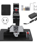 FTVOGUE 60W Metal Drilling Machine High Drill Press Bench Stand With Compact Platform showing complete unit and accessories.