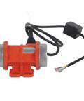 Beefed Up 220V 3600 RPM Industrial Vibration Motor IP66 Rated for Factory Equipment Low Noise and High Efficiency with Durable Bearings and Copper Coils Ideal for Mining Metallurgy Construction Powder Spraying and Processing Machinery, orange body